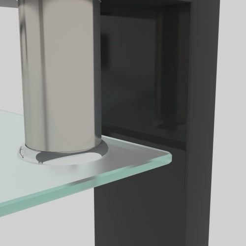 Rectangle Black Glass Coffee Table, Center Tables For Living Room
