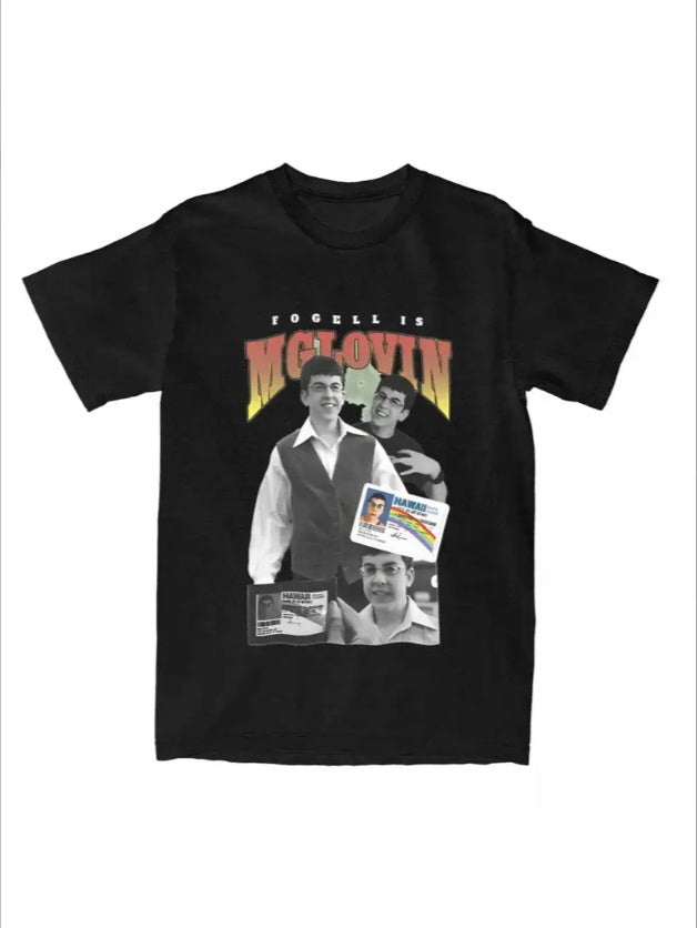Men Women Fogell Is McLovin Superbads Shirt Merch Awesome T Shirts Tee Clothing Christmas Present