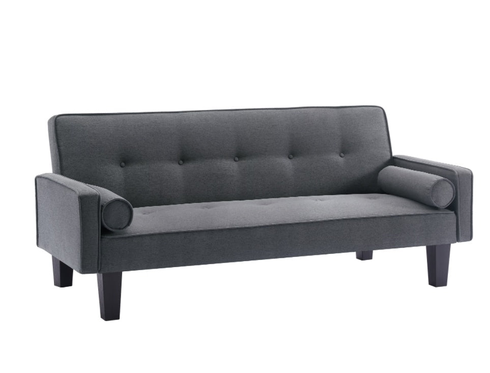 Fabric Sofa, Medieval Love Seat Sofa Furniture, with Pillows, Living Room Button Tufted Sofa, Pull