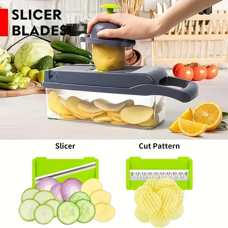 Ultimate 16-in-1 Multi-Purpose Vegetable & Onion Chopper Perfect Wares