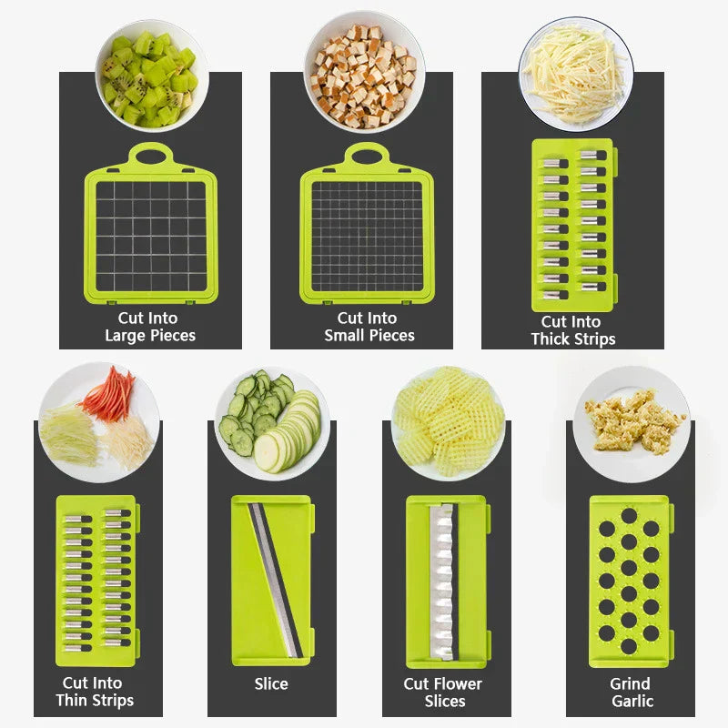 Ultimate 16-in-1 Multi-Purpose Vegetable & Onion Chopper Perfect Wares