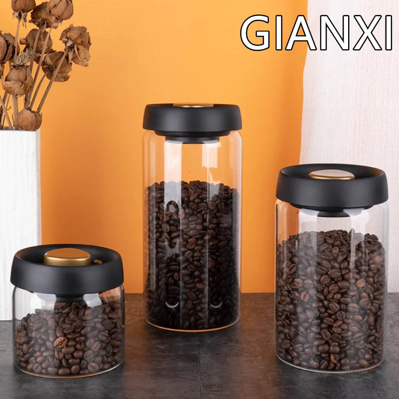 Vacuum-Sealed Glass Canister