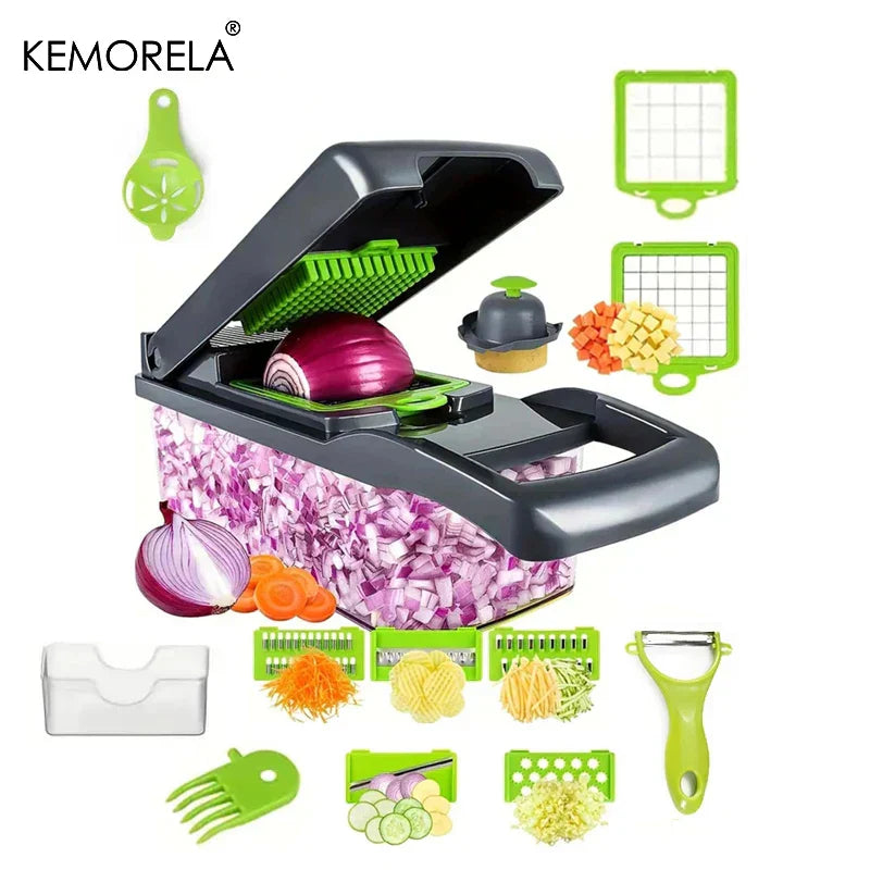 Ultimate 16-in-1 Multi-Purpose Vegetable & Onion Chopper Perfect Wares