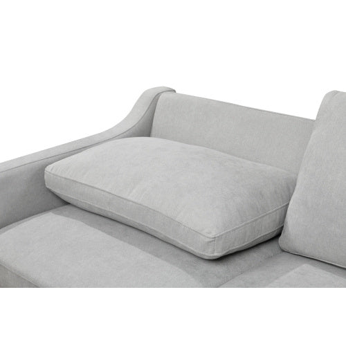 69 Inches 3-in-1 Convertible Queen Sofa Bed, Modern Fabric Double Sofa Bed With Pull-out Bed, Small Double Sofa With Reclining Backrest, Living Room Furniture, Light Grey