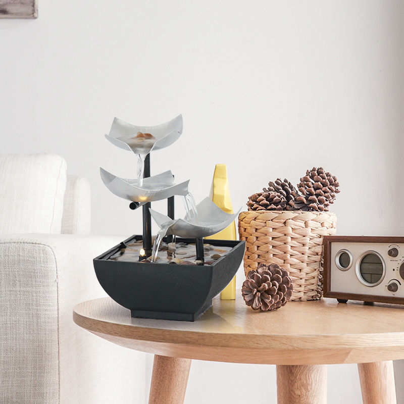 New Home Decoration Flowing Water Ornaments Desktop Fountain Crafts