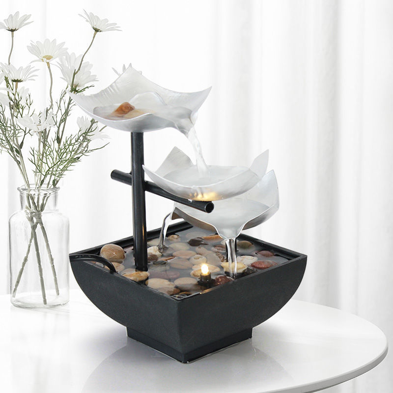 New Home Decoration Flowing Water Ornaments Desktop Fountain Crafts
