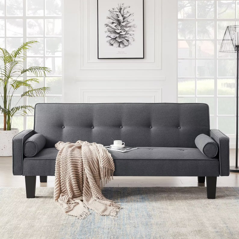 Fabric SofFabric Sofa, Medieval Love Seat Sofa Furniture, with Pillows, Living Room Button Tufted Sofa, Pulla, Medieval Love Seat Sofa Furniture, with Pillows, Living Room Button Tufted Sofa, Pull