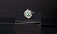 Four-piece zircon jewelry set