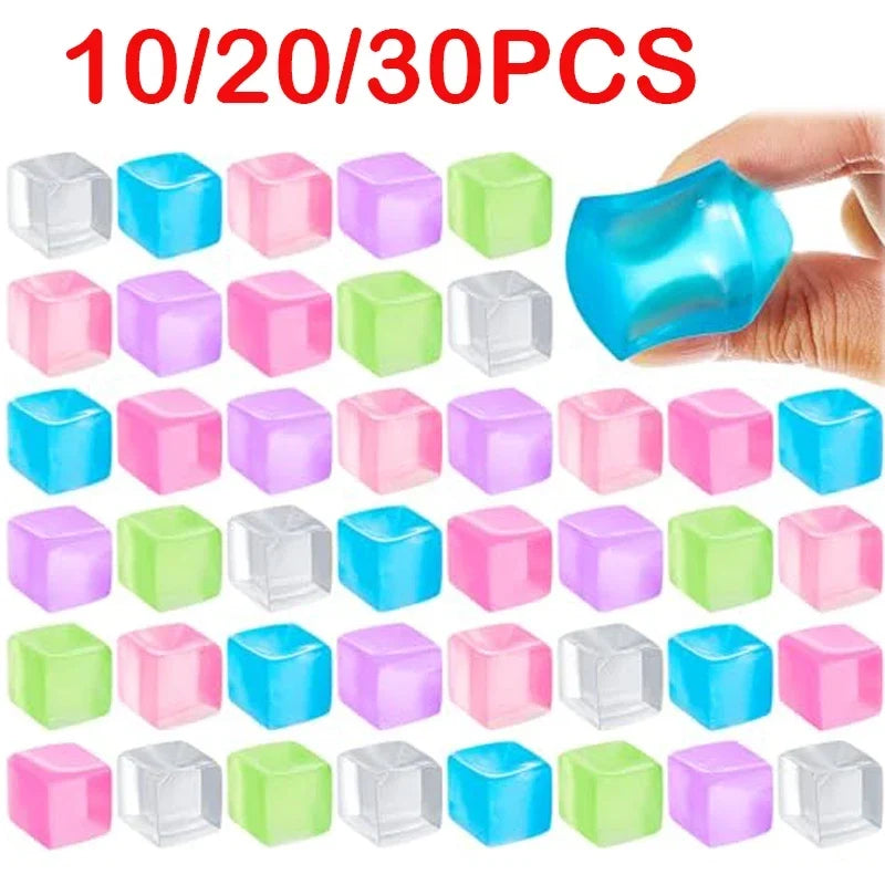 Square Ice Stress Ball Fidget Toy