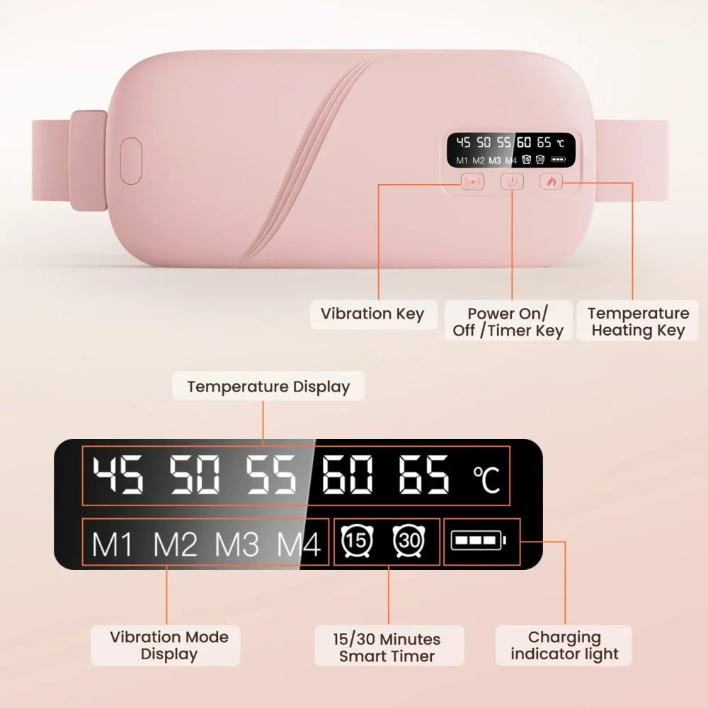 Electric Heating Vibration Menstrual Relief Belt