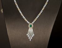 Four-piece zircon jewelry set