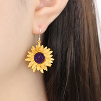 Niche Sunflower Ear Hook Jewelry