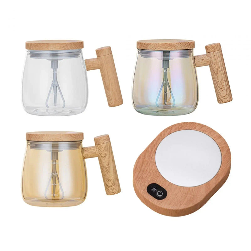 Electric Self Stirring Glass Coffee Mug
