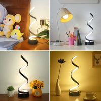 Modern Spiral LED Table Lamp