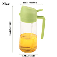 2-in-1 Olive Oil Dispenser and Sprayer - 16oz