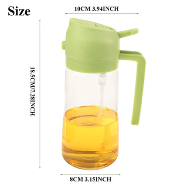 2-in-1 Olive Oil Dispenser and Sprayer - 16oz