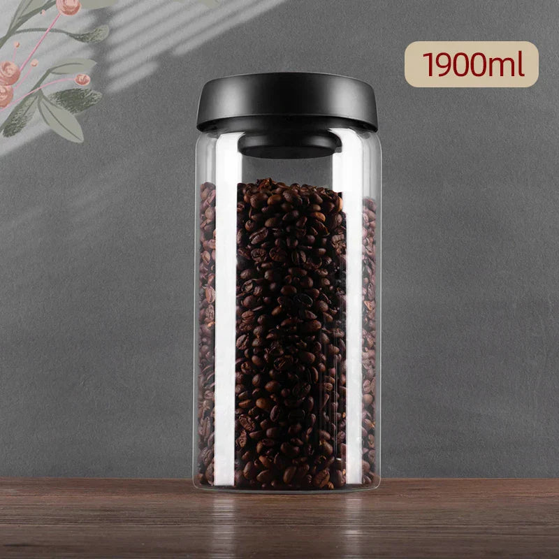 Vacuum-Sealed Glass Canister