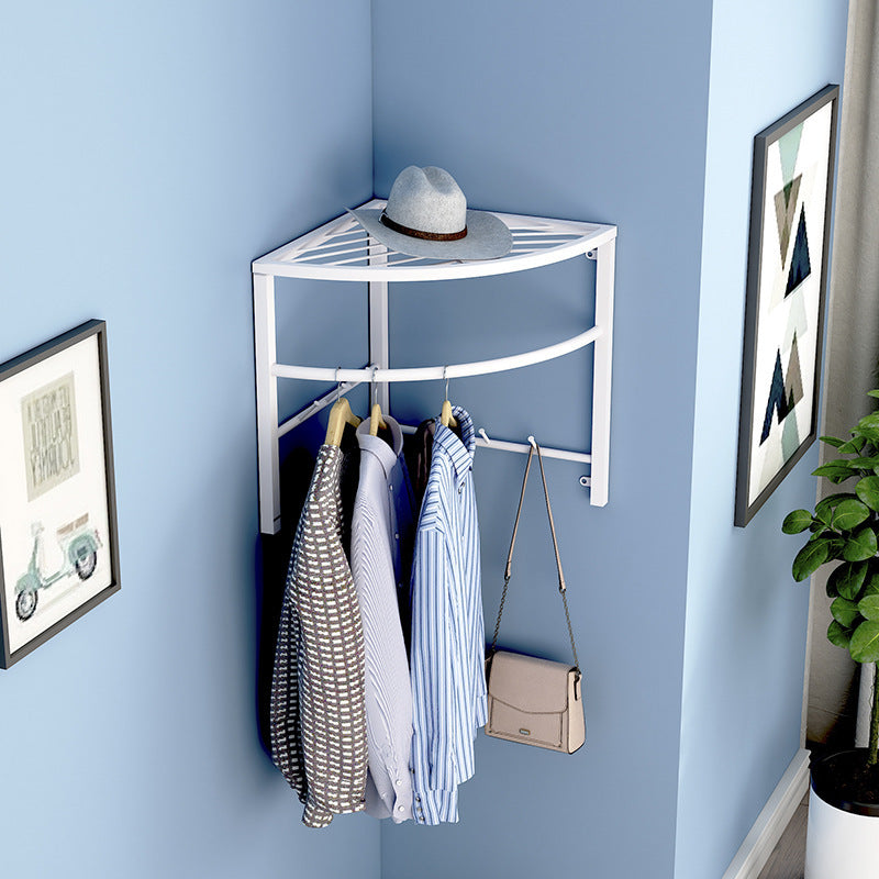 Punch-free Triangle Household Corner Coat Rack Wall Hanging